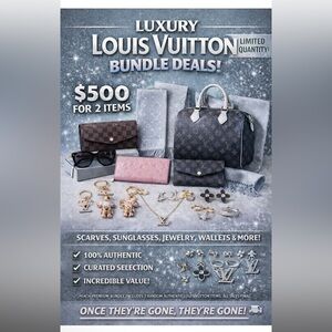 Louis Vuitton Luxury Bundle | 2 Authentic Designer Items | Curated Surprise